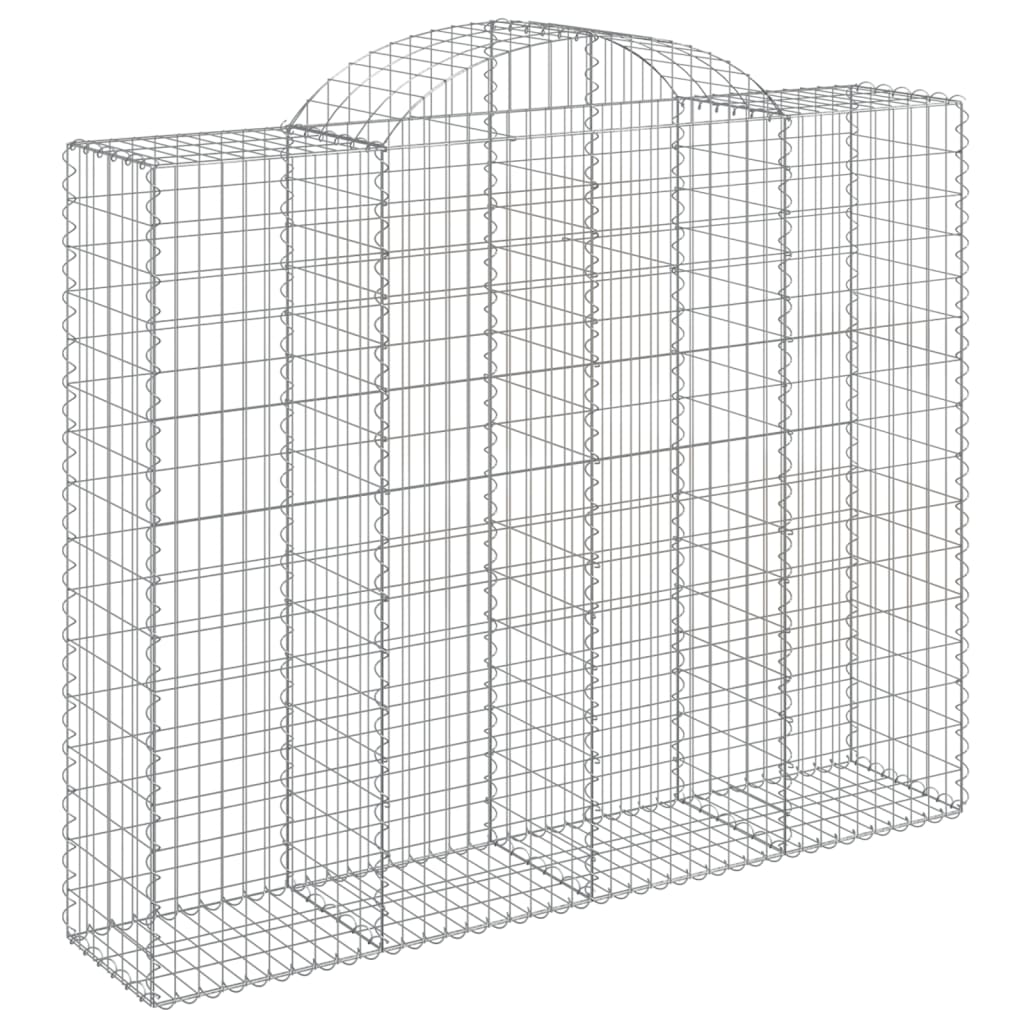 Cestos gabião arqueados 8pcs 200x50x160/180cm ferro galvanizado