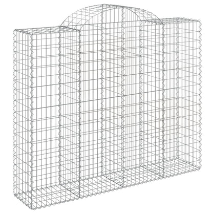 Cestos gabião arqueados 8pcs 200x50x160/180cm ferro galvanizado