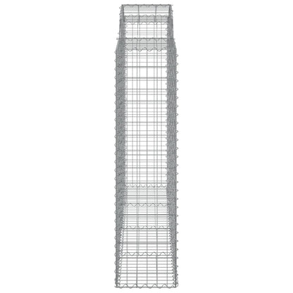 Cestos gabião arqueados 8pcs 200x50x160/180cm ferro galvanizado