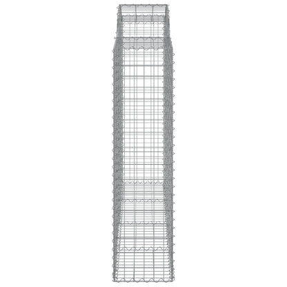 Cestos gabião arqueados 20 pcs 200x50x160/180 ferro galvanizado