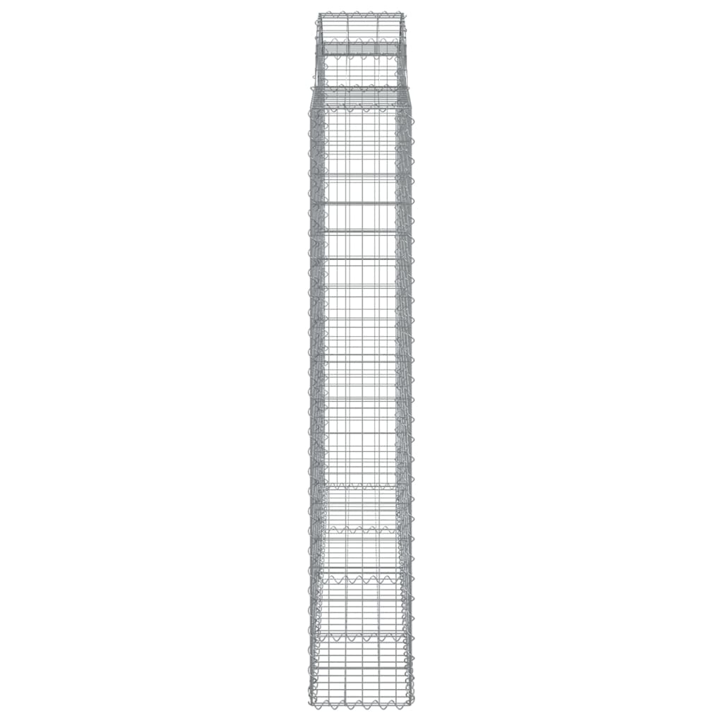 Cestos gabião arqueados 2pcs 200x50x180/200cm ferro galvanizado