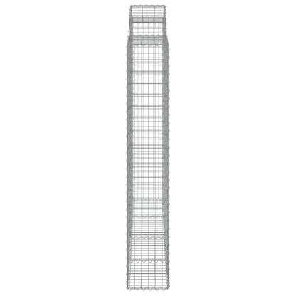 Cestos gabião arqueados 3pcs 200x50x180/200cm ferro galvanizado