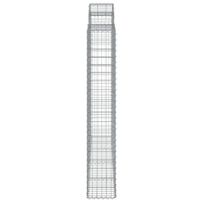 Cestos gabião arqueados 4pcs 200x50x180/200cm ferro galvanizado