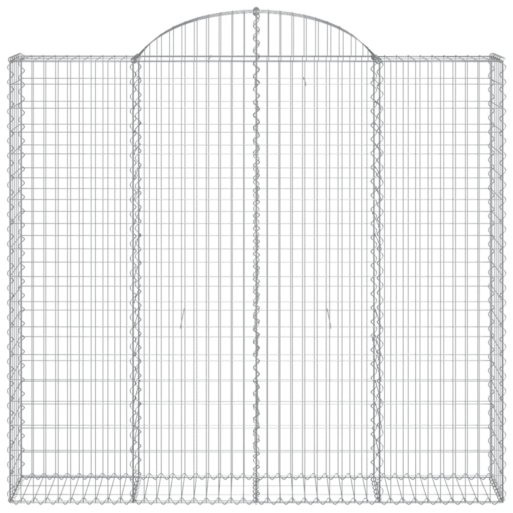 Cestos gabião arqueados 7pcs 200x50x180/200cm ferro galvanizado