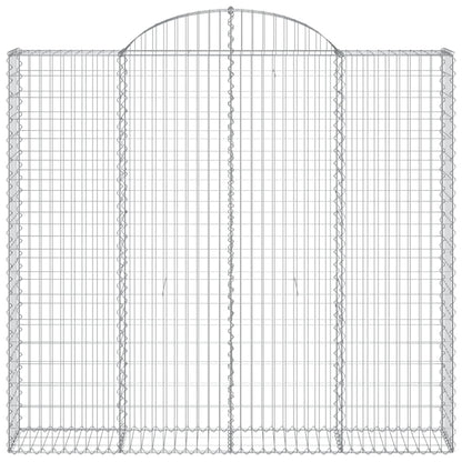 Cestos gabião arqueados 7pcs 200x50x180/200cm ferro galvanizado