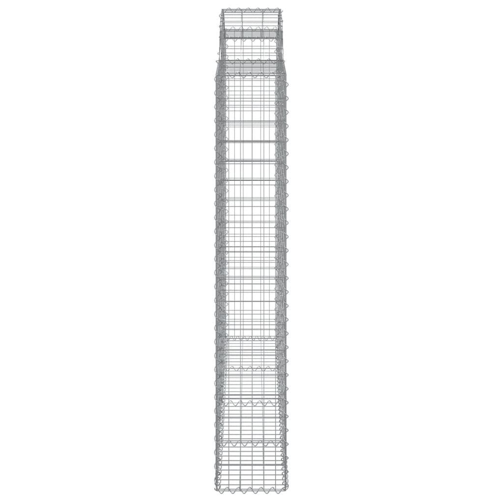 Cestos gabião arqueados 7pcs 200x50x180/200cm ferro galvanizado