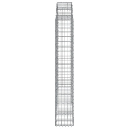 Cestos gabião arqueados 7pcs 200x50x180/200cm ferro galvanizado