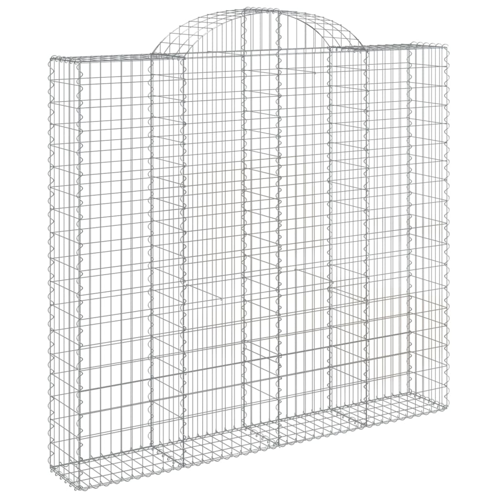 Cestos gabião arqueados 8pcs 200x50x180/200cm ferro galvanizado