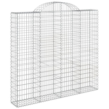 Cestos gabião arqueados 8pcs 200x50x180/200cm ferro galvanizado