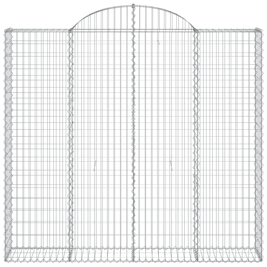 Cestos gabião arqueados 8pcs 200x50x180/200cm ferro galvanizado