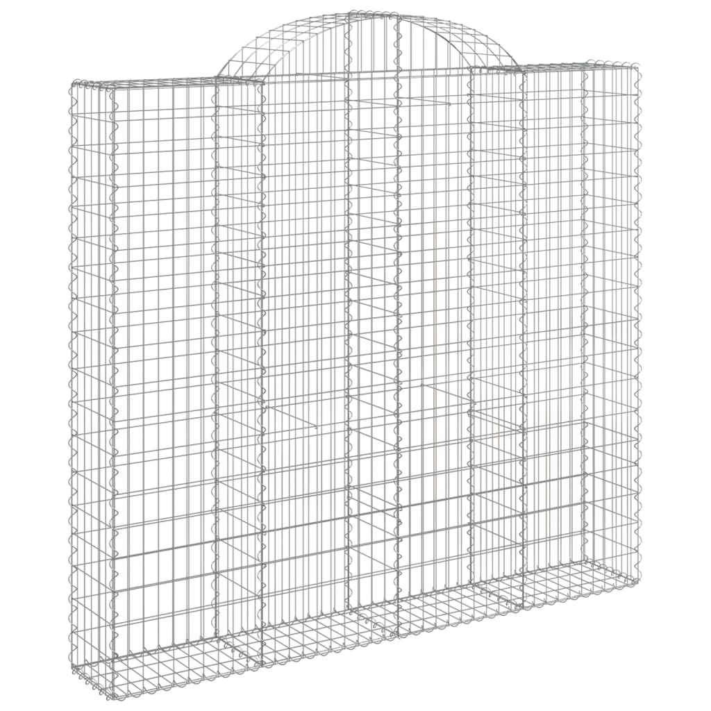 Cestos gabião arqueados 25 pcs 200x50x180/200 ferro galvanizado