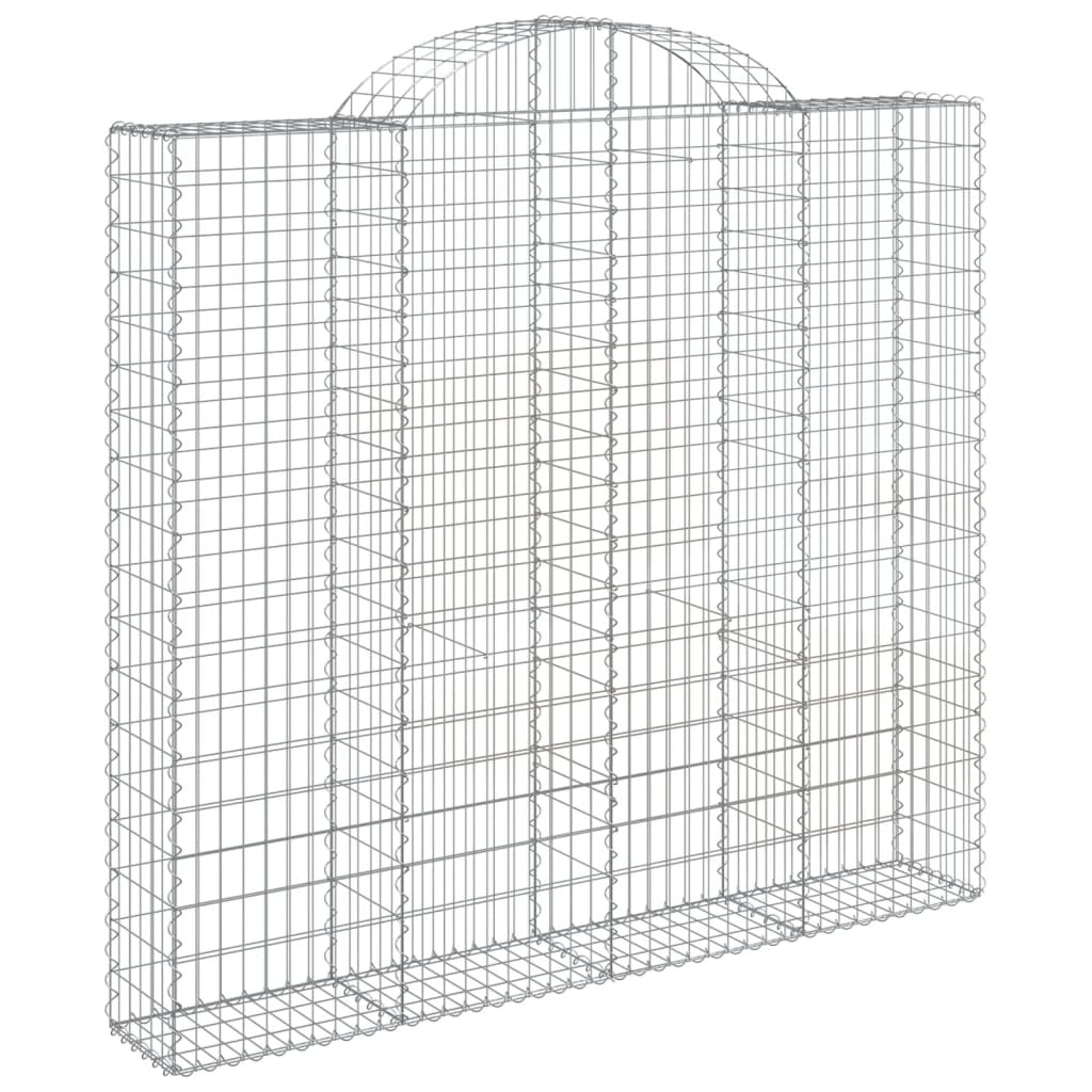 Cestos gabião arqueados 30 pcs 200x50x180/200 ferro galvanizado