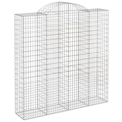 Cestos gabião arqueados 2pcs 200x50x200/220cm ferro galvanizado