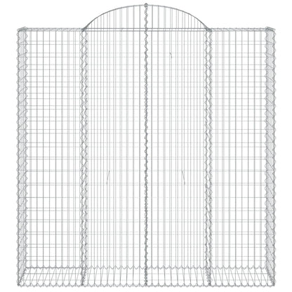 Cestos gabião arqueados 2pcs 200x50x200/220cm ferro galvanizado