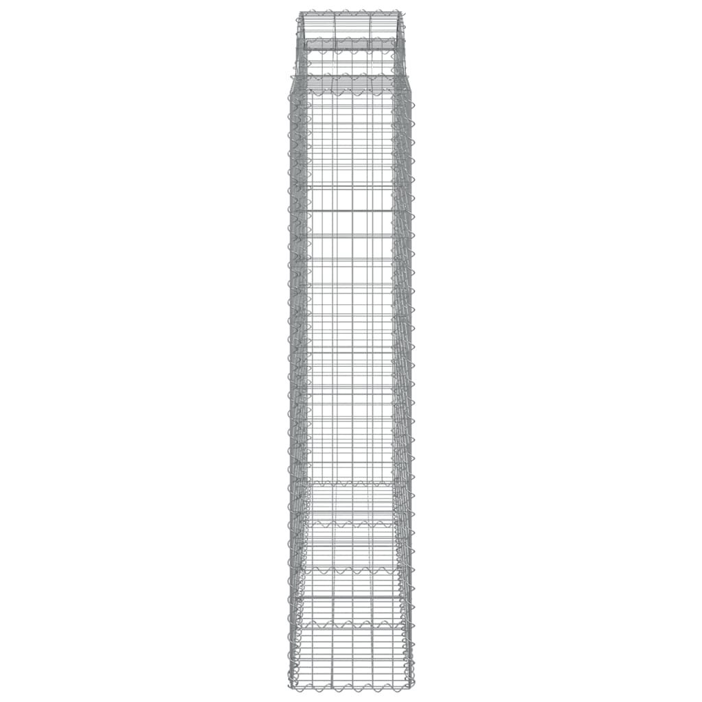 Cestos gabião arqueados 2pcs 200x50x200/220cm ferro galvanizado