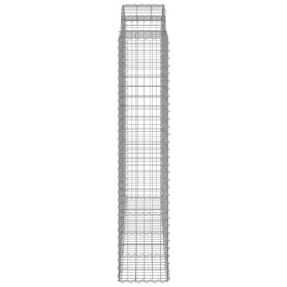 Cestos gabião arqueados 2pcs 200x50x200/220cm ferro galvanizado