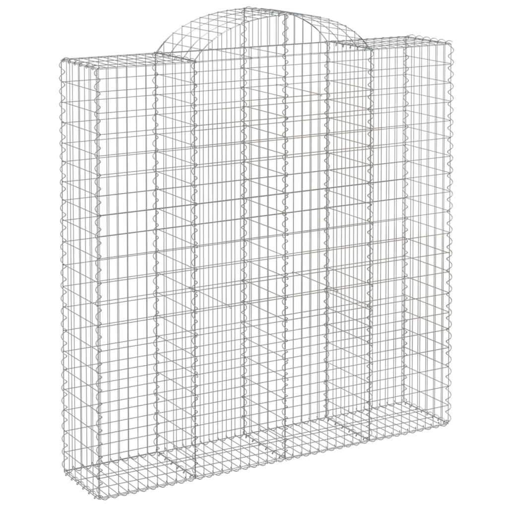 Cestos gabião arqueados 3pcs 200x50x200/220cm ferro galvanizado