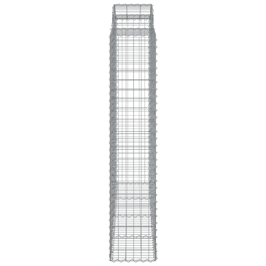 Cestos gabião arqueados 3pcs 200x50x200/220cm ferro galvanizado