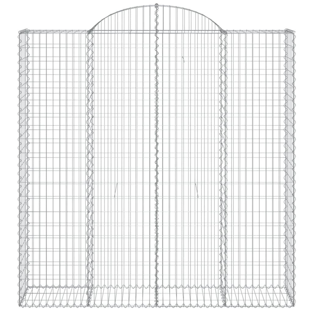 Cestos gabião arqueados 8pcs 200x50x200/220cm ferro galvanizado