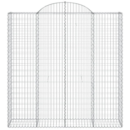 Cestos gabião arqueados 8pcs 200x50x200/220cm ferro galvanizado