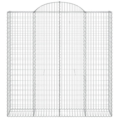 Cestos gabião arqueados 10 pcs 200x50x200/220 ferro galvanizado