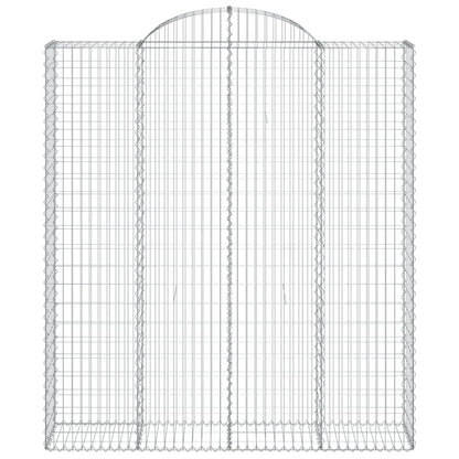 Cestos gabião arqueados 2pcs 200x50x220/240cm ferro galvanizado