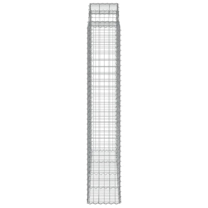 Cestos gabião arqueados 2pcs 200x50x220/240cm ferro galvanizado