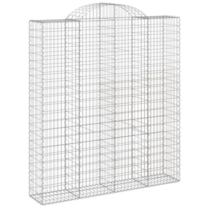 Cestos gabião arqueados 3pcs 200x50x220/240cm ferro galvanizado