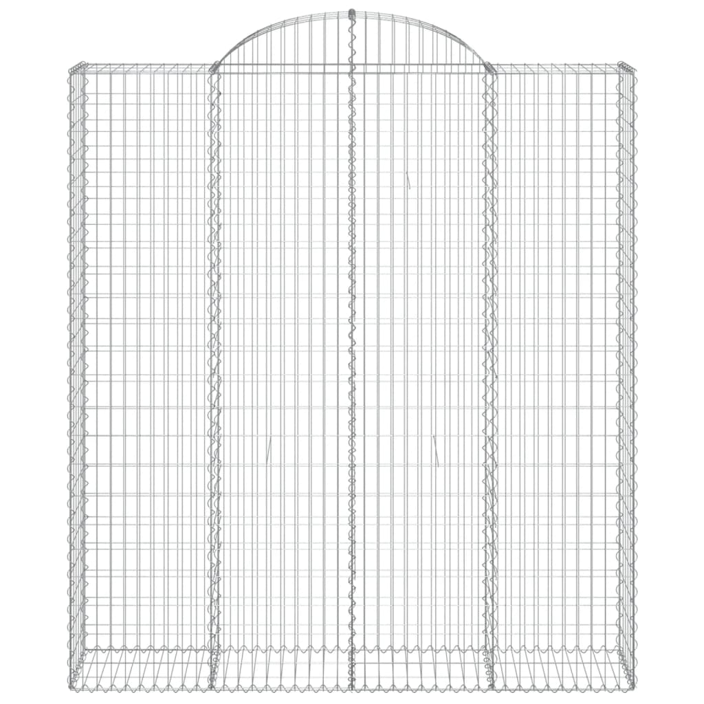 Cestos gabião arqueados 3pcs 200x50x220/240cm ferro galvanizado