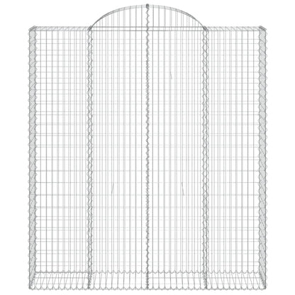 Cestos gabião arqueados 3pcs 200x50x220/240cm ferro galvanizado