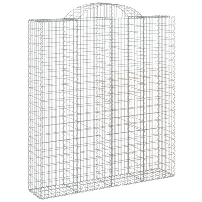 Cestos gabião arqueados 6pcs 200x50x220/240cm ferro galvanizado