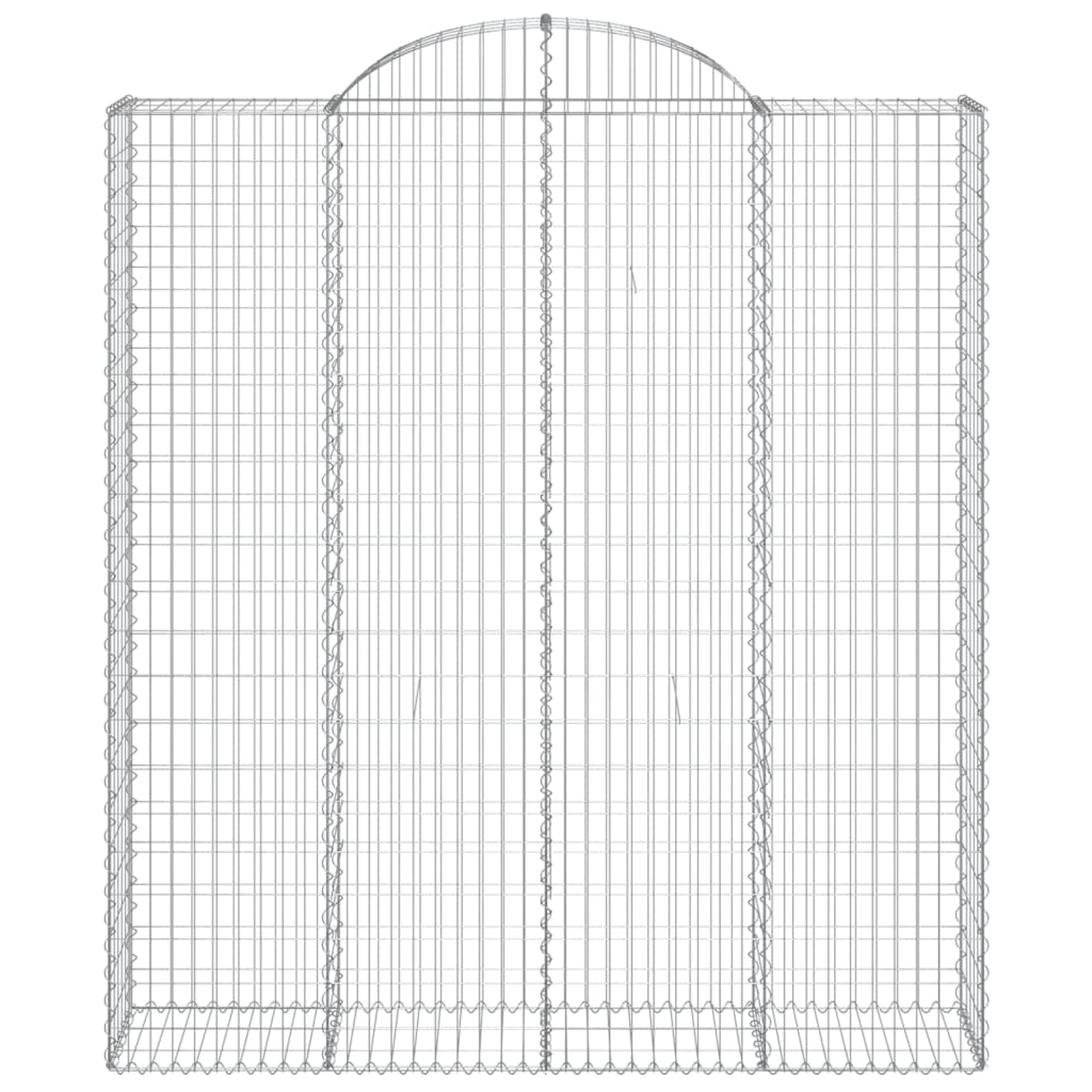 Cestos gabião arqueados 7pcs 200x50x220/240cm ferro galvanizado