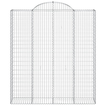 Cestos gabião arqueados 7pcs 200x50x220/240cm ferro galvanizado