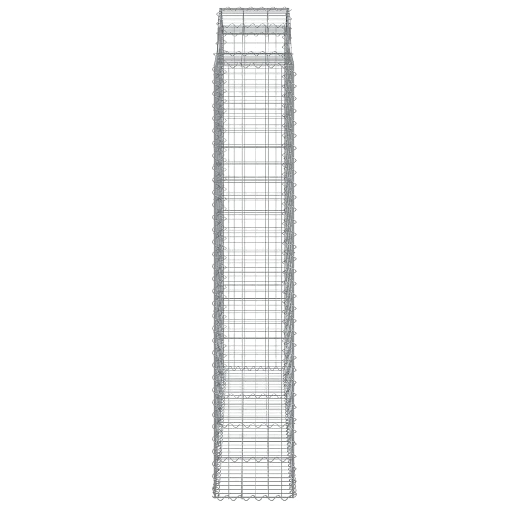 Cestos gabião arqueados 7pcs 200x50x220/240cm ferro galvanizado