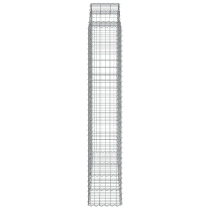 Cestos gabião arqueados 8pcs 200x50x220/240cm ferro galvanizado