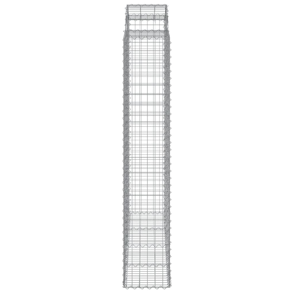 Cestos gabião arqueados 13 pcs 200x50x220/240 ferro galvanizado