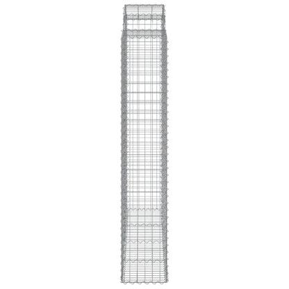 Cestos gabião arqueados 13 pcs 200x50x220/240 ferro galvanizado