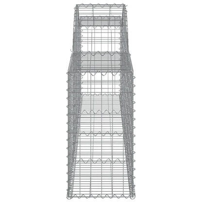 Cestos gabião arqueados 10pcs 300x30x60/80 cm ferro galvanizado