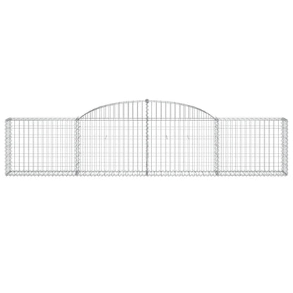 Cestos gabião arqueados 11pcs 300x30x60/80 cm ferro galvanizado