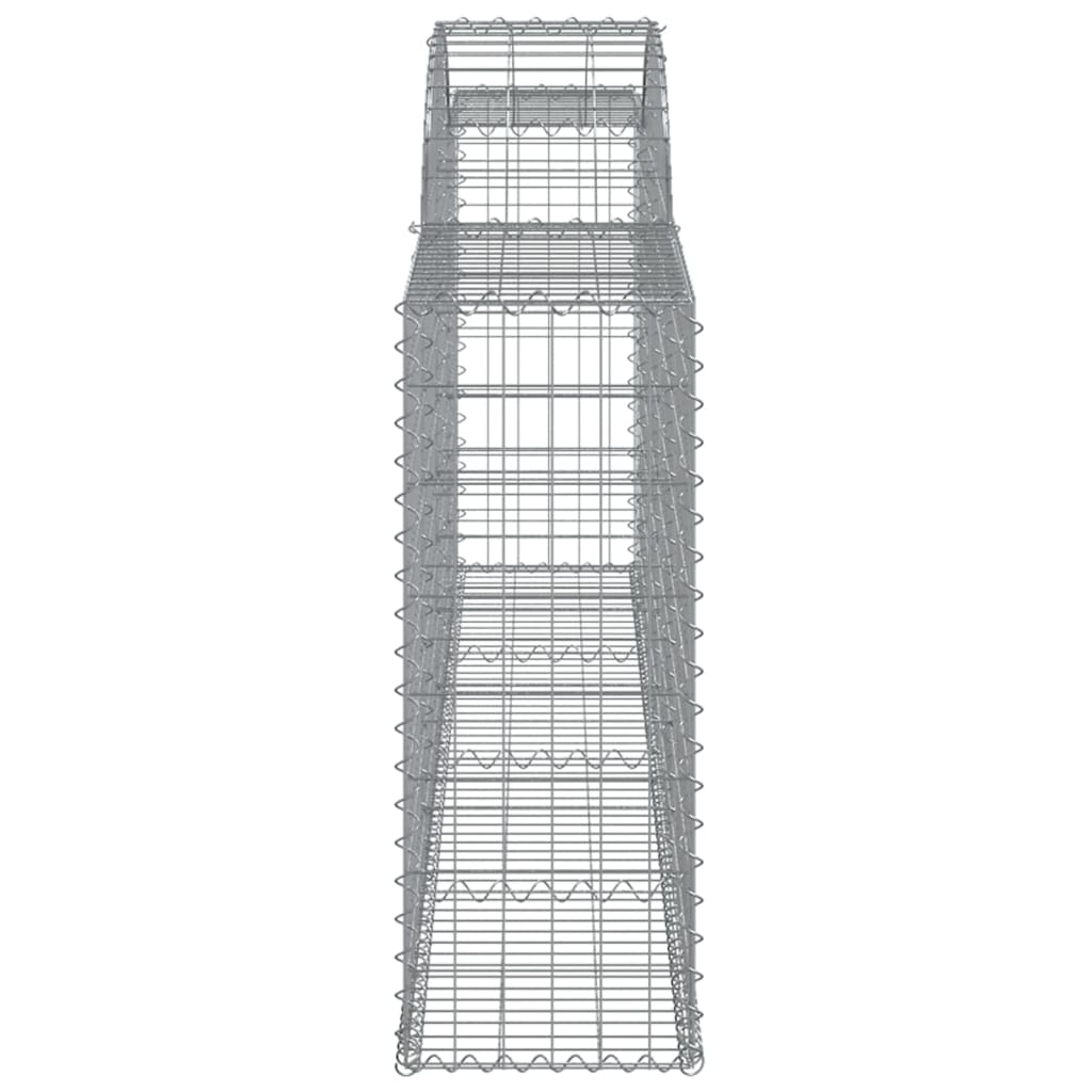 Cestos gabião arqueados 3 pcs 300x30x80/100cm ferro galvanizado