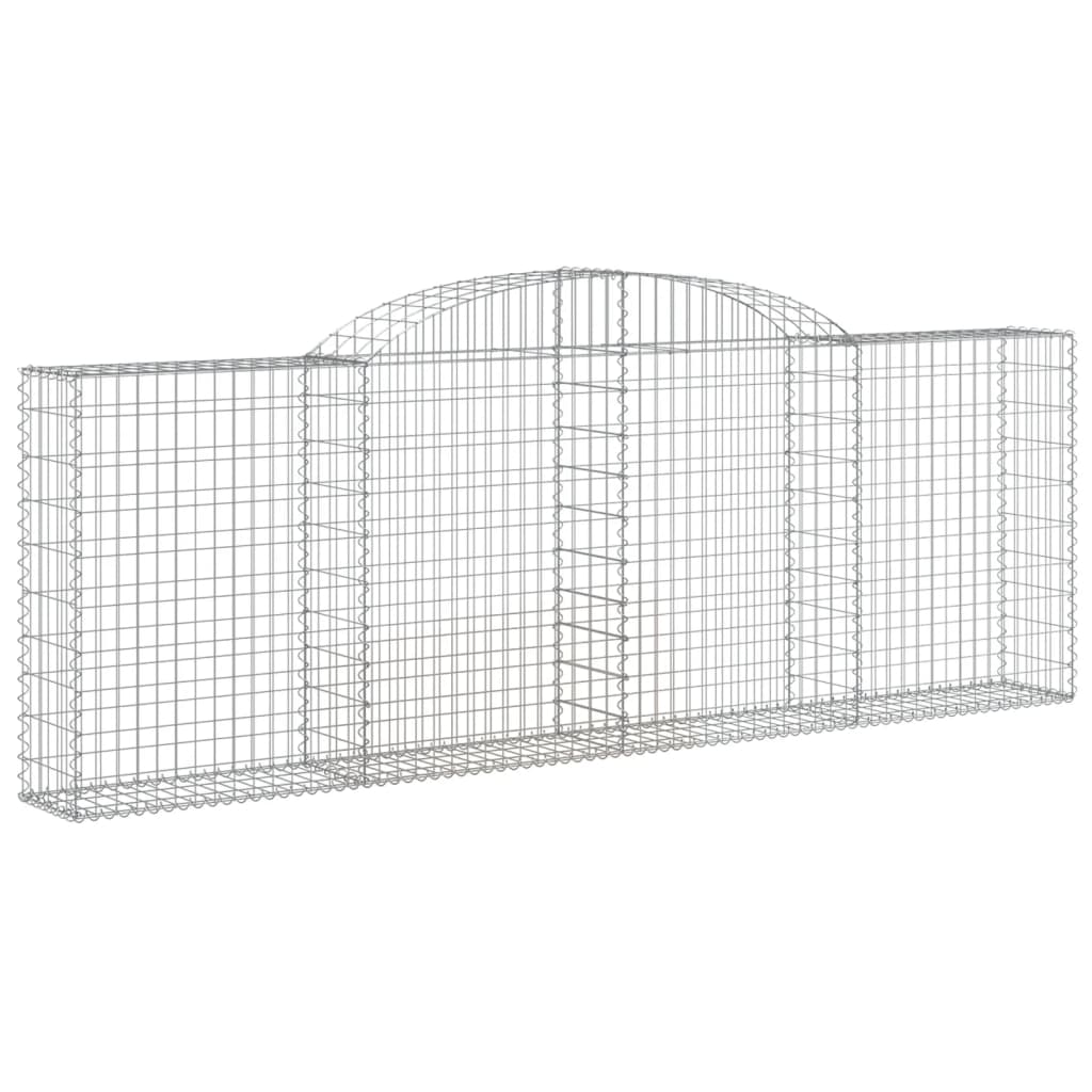 Cestos gabião arqueados 5pcs 300x30x100/120cm ferro galvanizado