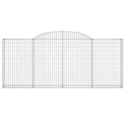 Cestos gabião arqueados 2pcs 300x30x120/140cm ferro galvanizado