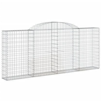 Cestos gabião arqueados 5pcs 300x30x120/140cm ferro galvanizado