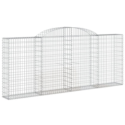 Cestos gabião arqueados 13 pcs 300x30x120/140 ferro galvanizado