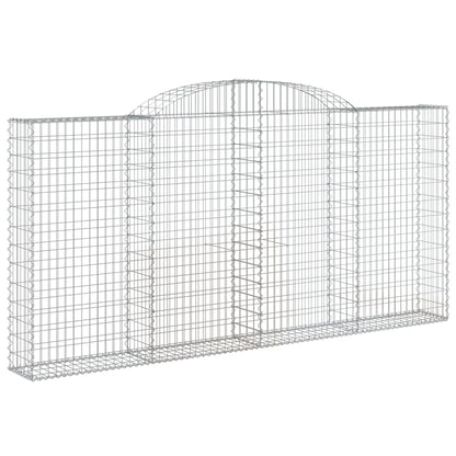 Cestos gabião arqueados 6pcs 300x30x140/160cm ferro galvanizado