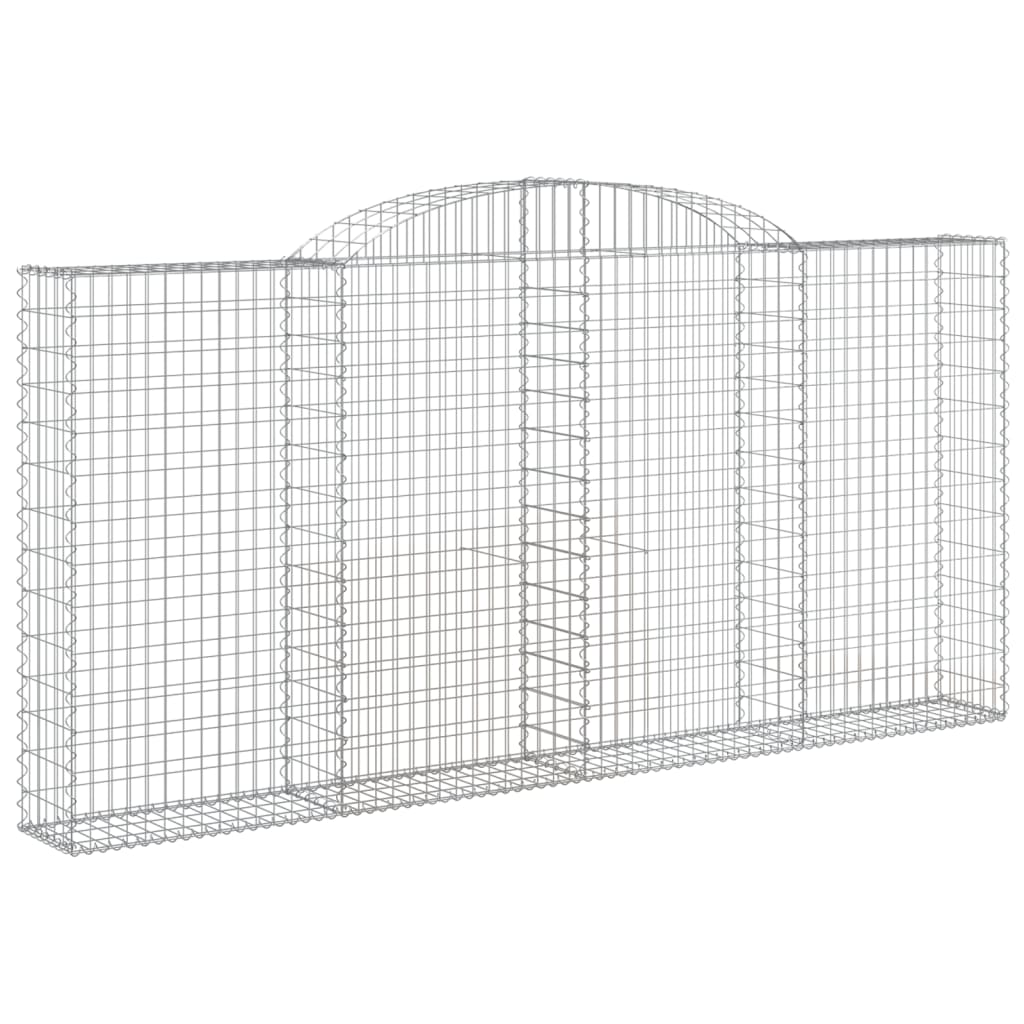 Cestos gabião arqueados 13 pcs 300x30x140/160 ferro galvanizado