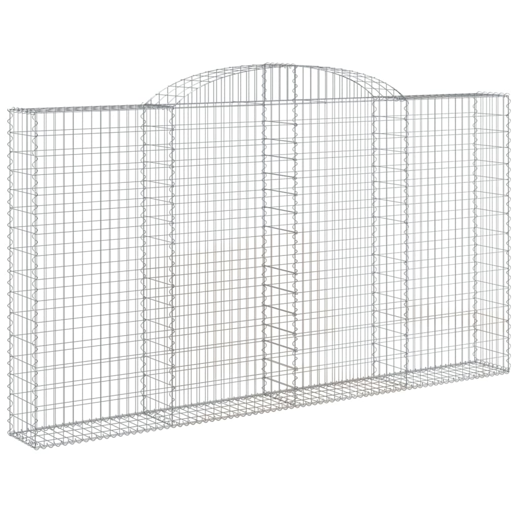 Cestos gabião arqueados 2pcs 300x30x160/180cm ferro galvanizado