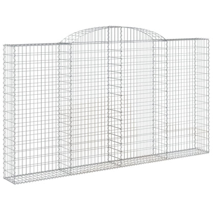 Cestos gabião arqueados 2pcs 300x30x160/180cm ferro galvanizado