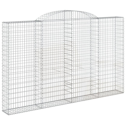 Cestos gabião arqueados 2pcs 300x30x180/200cm ferro galvanizado