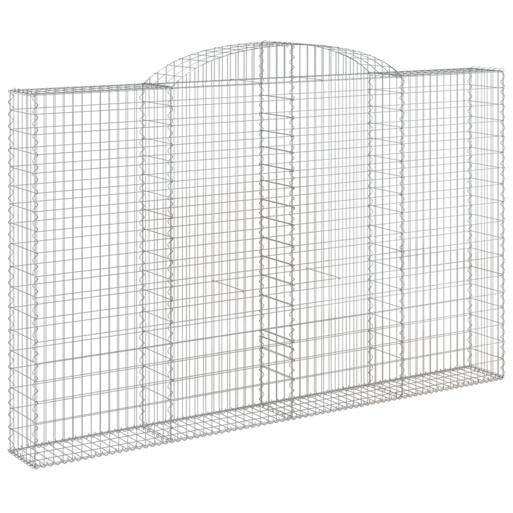 Cestos gabião arqueados 15 pcs 300x30x180/200 ferro galvanizado